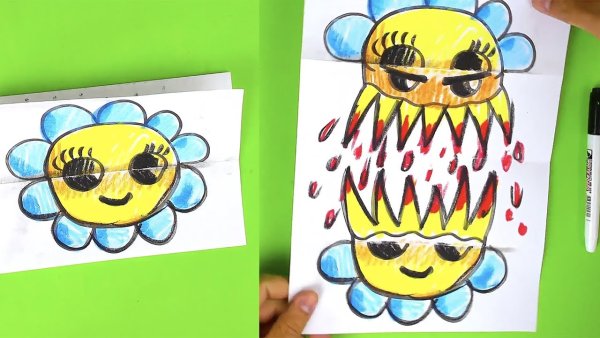 Рыба кит открытка раскладушка