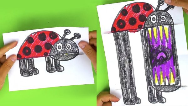 Рыба кит открытка раскладушка