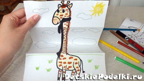 Раскладные рисунки из бумаги