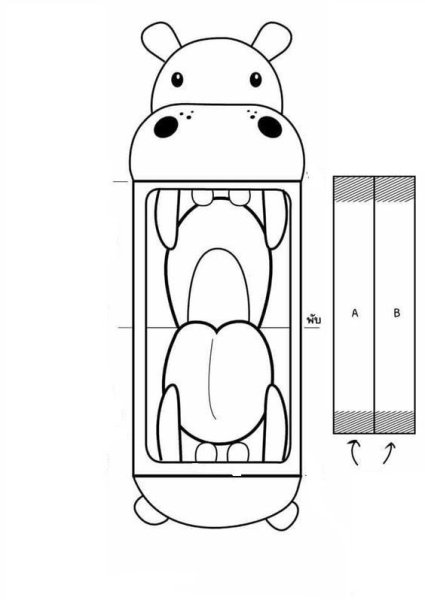 Игрушки из бумаги с открывающимся ртом
