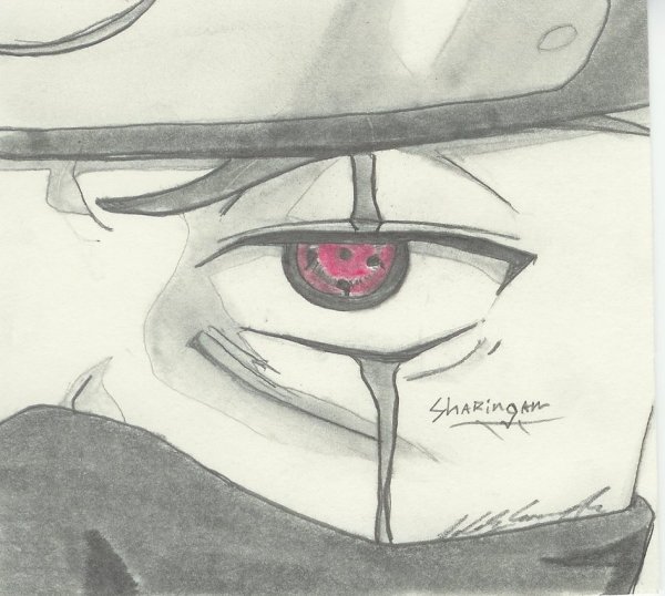 Шаринган Итачи для срисовки