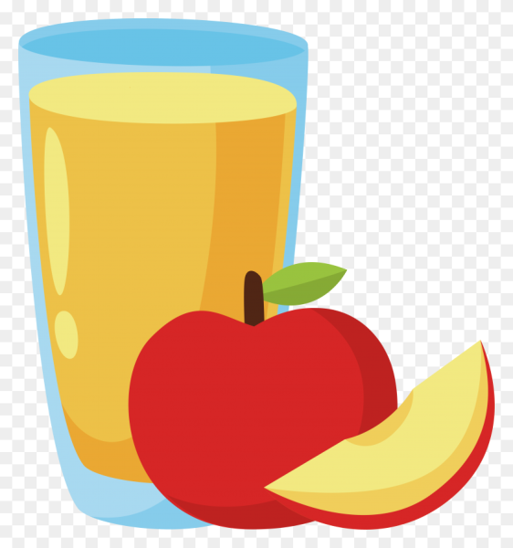 Яблочный сок мультяшный
