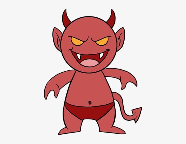 Демон рисунок карандашом