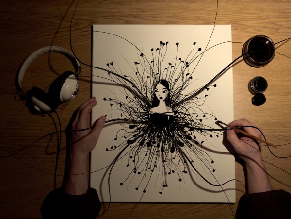 Эскизы карандашом