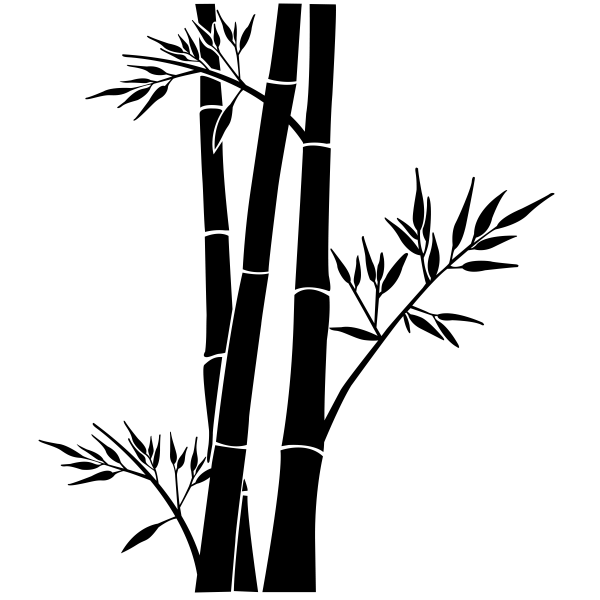 Трафарет бамбук
