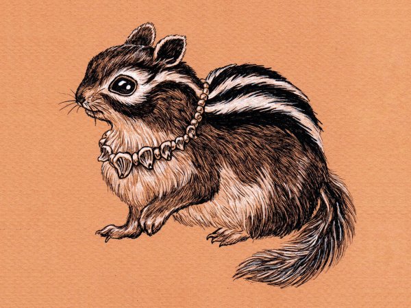 Стилизованный бурундук