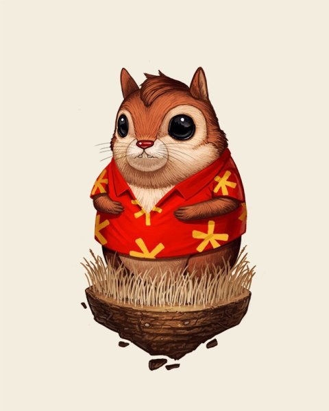 Бурундук рисунок