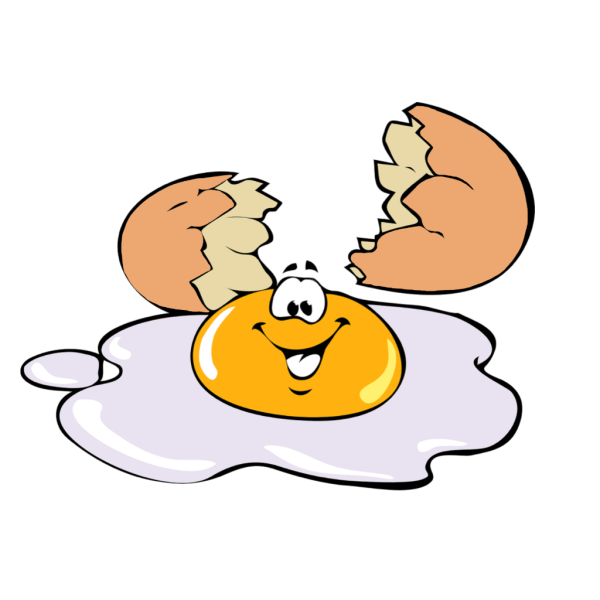 Маленькая мультяшная яичница