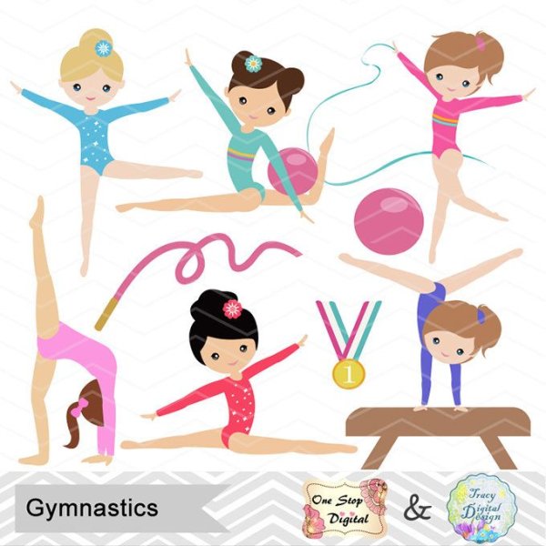 Мультяшные гимнастки