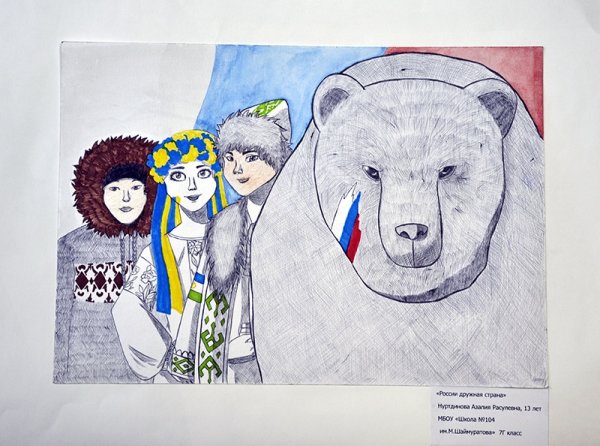 Рисунок на тему день единства