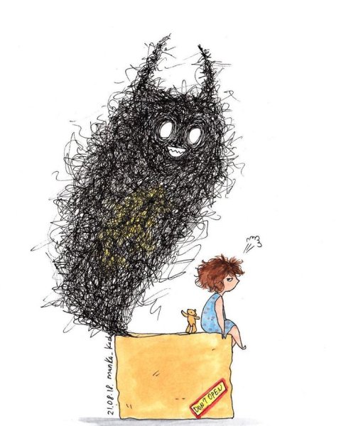 Тревожность иллюстрация