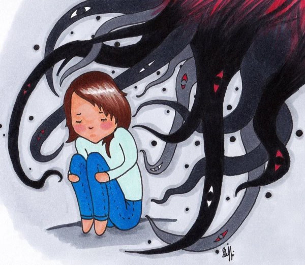 Тревожность иллюстрация