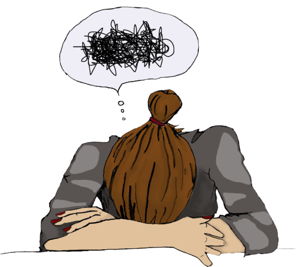 Тревога иллюстрация