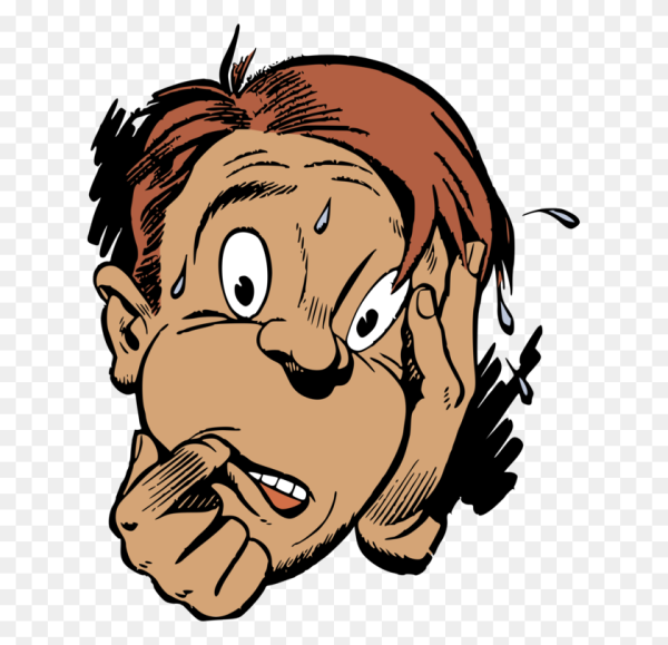 Испуганное лицо мультяшное