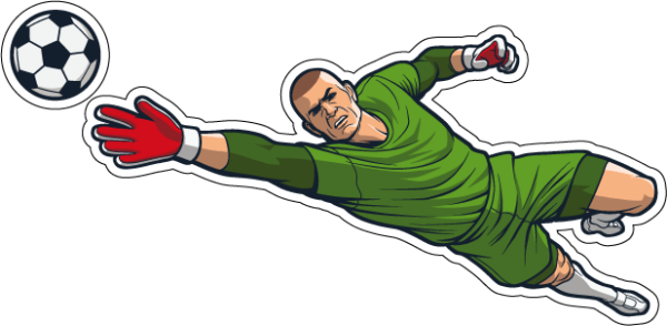 Вратарь мультяшный