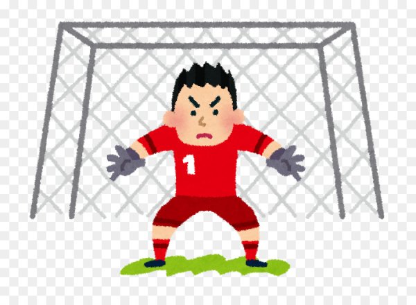 Футбольный вратарь мультяшный