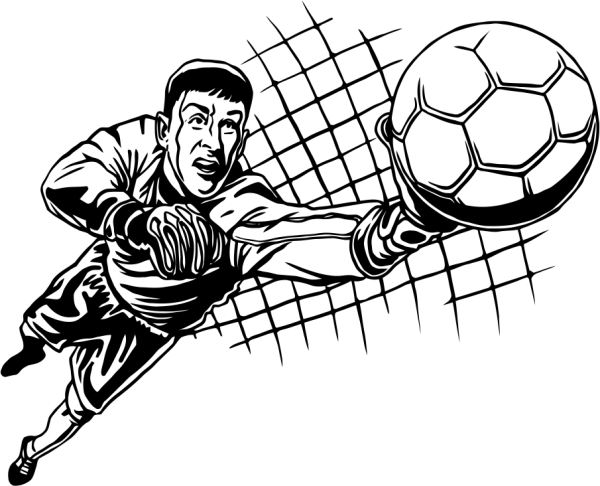 Вратарь на воротах