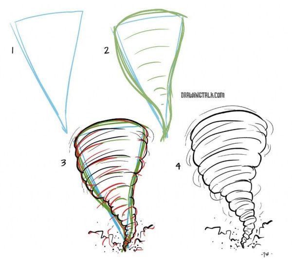 Смерч раскраска для детей