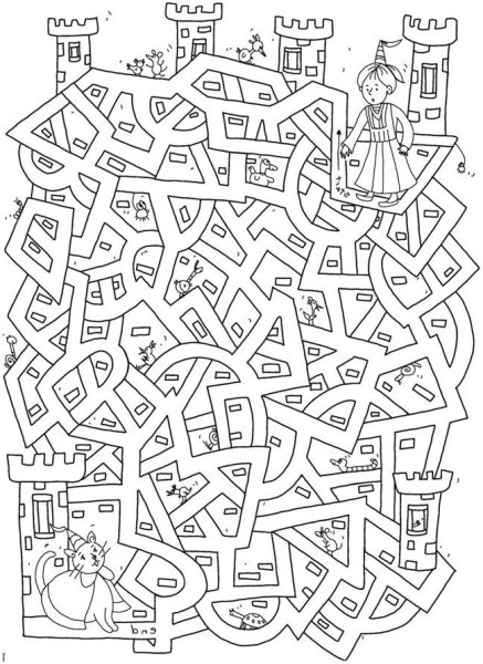 Лабиринт задание для детей 8 лет