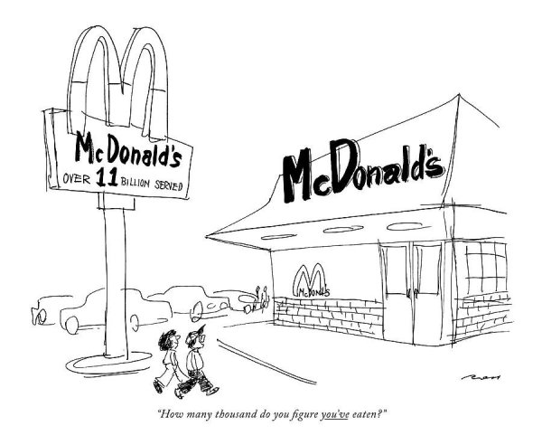Макдональдс карандашом