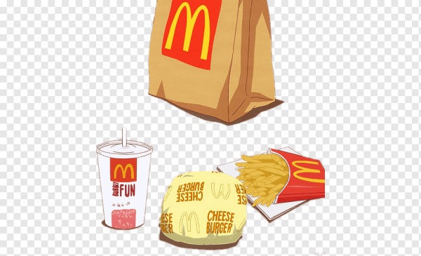 Еда из макдональдс в аниме