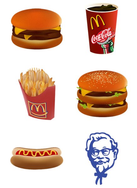 Фаст фуд КФС макдональдс