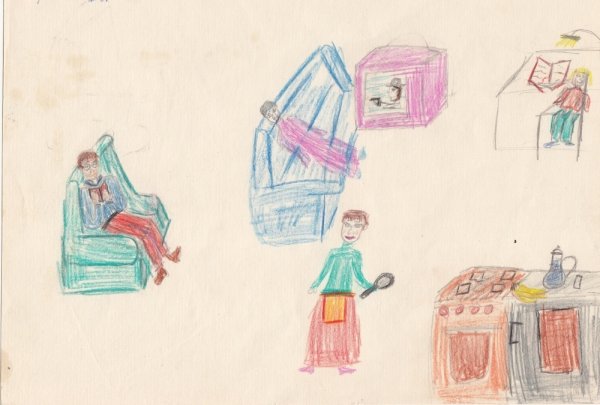 Кинетический рисунок семьи ребенка