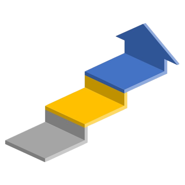 Ступеньки на прозрачном фоне