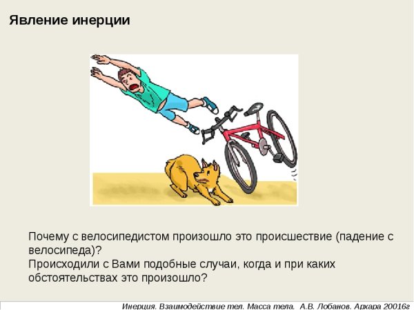 Инерция презентация