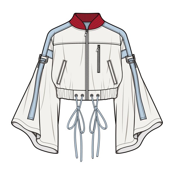 Технический эскиз комбинезона женского