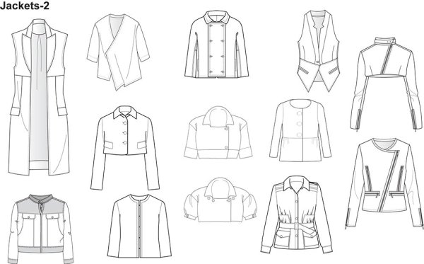 Эскиз модели для одежды