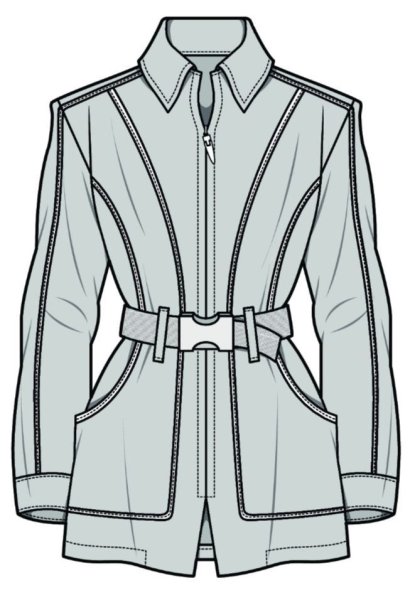 Технический рисунок швейного изделия