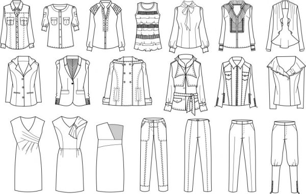 Технический эскиз одежды