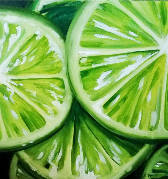 Рисунок в зеленых тонах