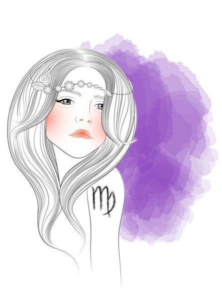 Знак зодиака Дева рисунок