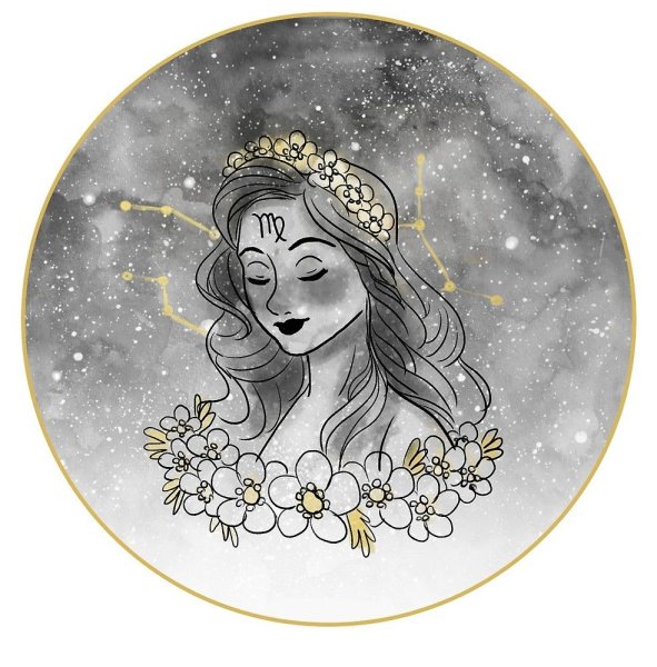 Знак зодиака Дева для срисовки