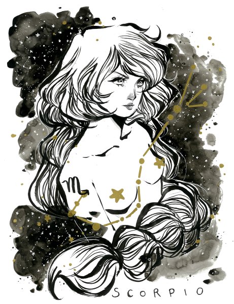 Дева знак зодиака арт