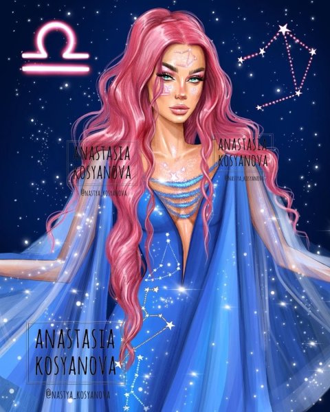 Anastasia kosyanova иллюстрации знаков зодиака