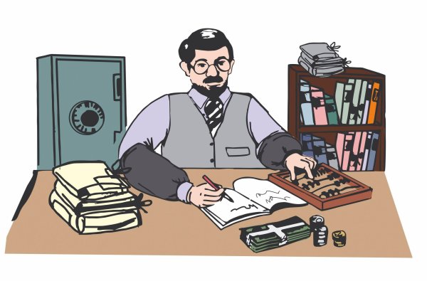 Бухгалтер рисунок