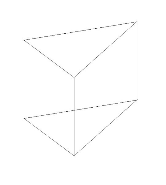 Правильная треугольная Призма чертеж