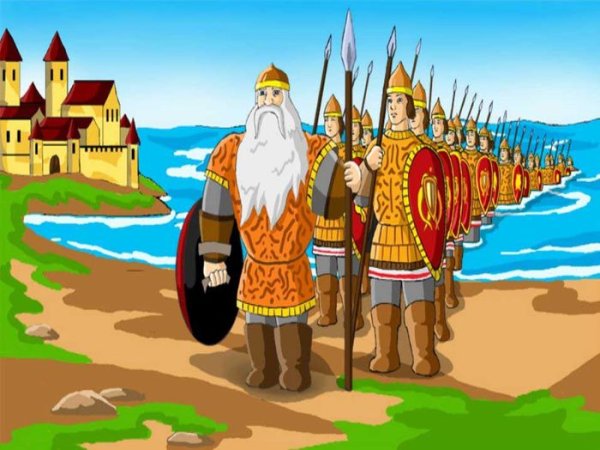 Сказка о царе Салтане Черномор и 33 богатыря