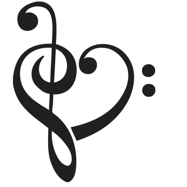 Скрипичный ключ и басовый ключ