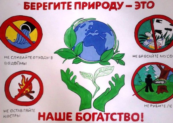 Плакат защита природы