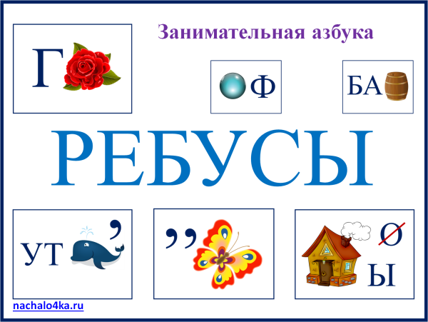 Ребусы по русскому языку