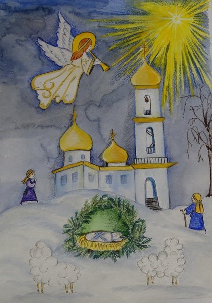 Рождество рисунок