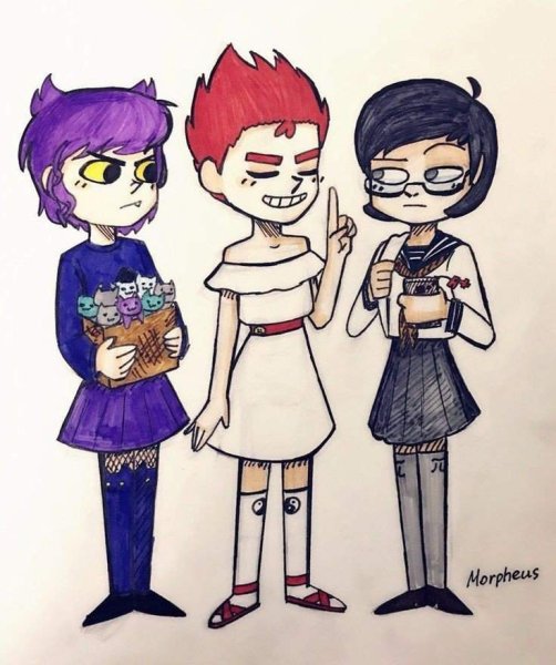 Девочка с телевизором на голове