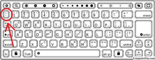 Распечатка клавиатуры компьютера