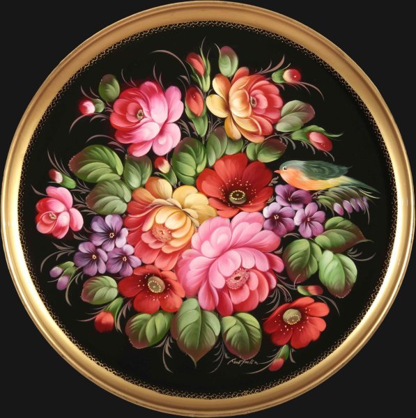 Жостовский поднос Хитров