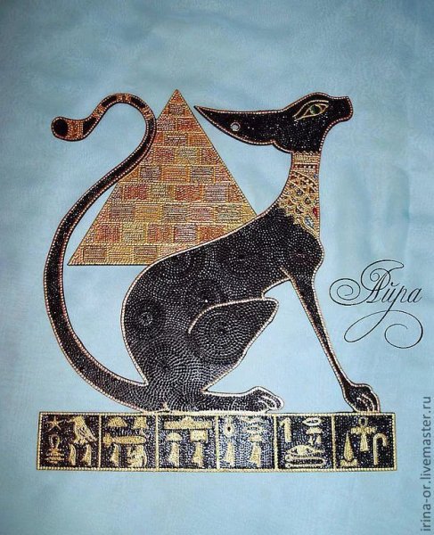 Кошка Египет фреска Бастет