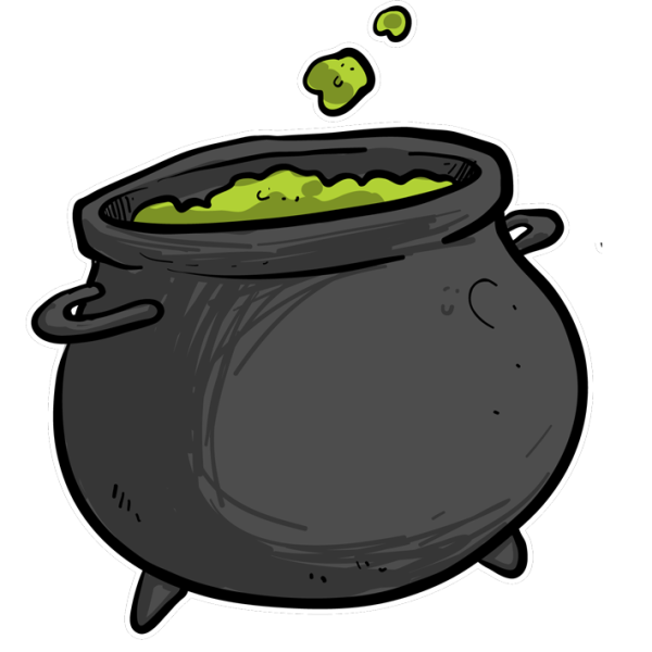 Ведьмин котел вектор